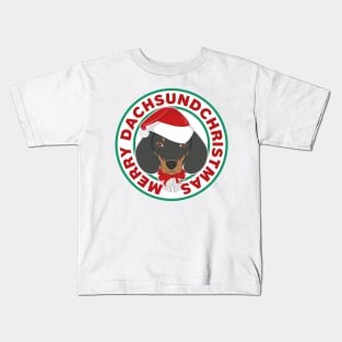 Merry Christmas Dachshund Kids T-Shirt